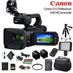 Canon® Canon XA55 Professional UHD 4K Camcorder (3668C002) W/Extra Battery, Soft Padded Bag, 64GB Memory Card, LED Light, UV Fi 13 Canon® Canon XA55 Professional UHD 4K Camcorder (3668C002) W/Extra Battery, Soft Padded Bag, 64GB Memory Card, LED Light, UV Fi -Outdoor Camera Shop 15848782 5