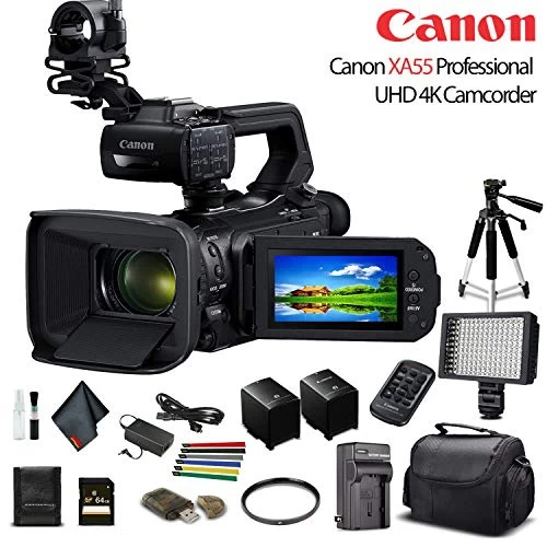 Canon® Canon XA55 Professional UHD 4K Camcorder (3668C002) W/Extra Battery, Soft Padded Bag, 64GB Memory Card, LED Light, UV Fi 8 Canon® Canon XA55 Professional UHD 4K Camcorder (3668C002) W/Extra Battery, Soft Padded Bag, 64GB Memory Card, LED Light, UV Fi - Image 6