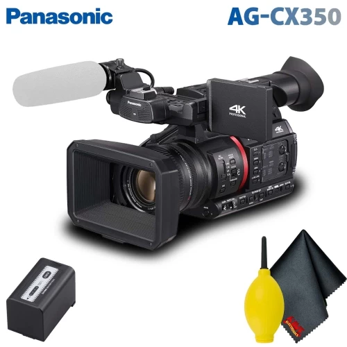 Panasonic AG-CX350 4K Camcorder Accessory Bundle With Cleaning Kit 3 Panasonic AG-CX350 4K Camcorder Accessory Bundle With Cleaning Kit