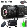 Sony NEX-FS700R Super 35 Camcorder (Body Only) Accessory Bundle With Carrying Case, Tripod, LED Light And Cleaning Kit