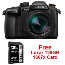Panasonic GH5 Mark II Camera With 12-60mm Leica Lens + 128GB 1667x Lexar Pro Card