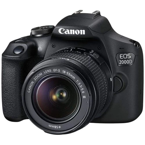 Canon® Canon EOS 2000D DSLR Camera With 18-55mm Lens + EOS Bag + Sandisk Ultra 64GB Card + Cleaning Set And More (International Model) 4 Canon® Canon EOS 2000D DSLR Camera With 18-55mm Lens + EOS Bag + Sandisk Ultra 64GB Card + Cleaning Set And More (International Model) - Image 2