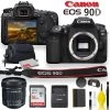 Canon® Canon EOS 90D DSLR Camera With Canon EF-S 10-18mm F/4.5-5.6 IS STM Lens, Soft Padded Case, Memory Card, And More -Outdoor Camera Shop 15859063
