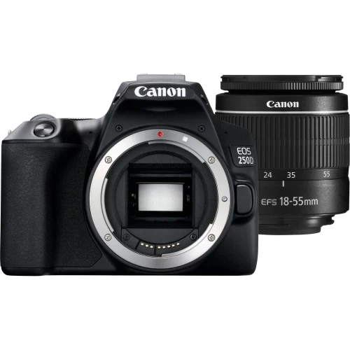 Canon® Canon EOS 250D / Rebel SL3 DSLR Camera With 18-55mm Lens (Black) (3453C002) + EOS Bag + Sandisk Ultra 64GB Card + Cleaning Set And More (International Model) 4 Canon® Canon EOS 250D / Rebel SL3 DSLR Camera With 18-55mm Lens (Black) (3453C002) + EOS Bag + Sandisk Ultra 64GB Card + Cleaning Set And More (International Model) - Image 2