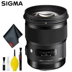 Sigma 50mm F/1.4 DG HSM Art Lens For Nikon F (USA) Standard Bundle -Outdoor Camera Shop 15859154 3