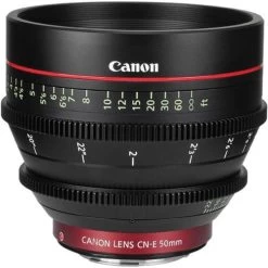 CanonĀ® Canon CN-E 50mm T1.3 L F Cine Lens International Version (No Warranty)