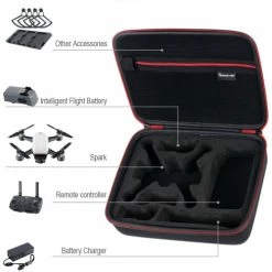 Smatree Storage Carry Case For DJI Spark Drone/ 3* Batteries/Battery... 12 Smatree Storage Carry Case For DJI Spark Drone/ 3* Batteries/Battery... -Outdoor Camera Shop 15886975 2