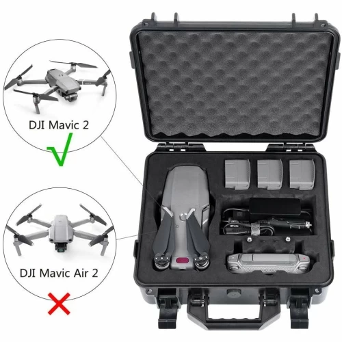Waterproof Hard Carrying Case Compatible For DJI Mavic 2 Pro/Mavic 2 Zoom Fly More Combo(Upgrade Edition) 7 Waterproof Hard Carrying Case Compatible For DJI Mavic 2 Pro/Mavic 2 Zoom Fly More Combo(Upgrade Edition) - Image 5