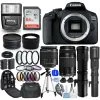 Canon® Canon EOS 2000D/Rebel T7 + 18-55mm + 75-300mm + 500mm + 420-800mm Lenses - Bundle Includes: Extra Battery, Sandisk Ultra 64GB SD, Flash, Tripod, Telephoto And Wide Angle Lenses And Much More -Outdoor Camera Shop 15888011