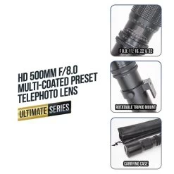 Canon® Canon EOS 2000D/Rebel T7 + 18-55mm + 75-300mm + 500mm + 420-800mm Lenses - Bundle Includes: Extra Battery, Sandisk Ultra 64GB SD, Flash, Tripod, Telephoto And Wide Angle Lenses And Much More 17 Canon® Canon EOS 2000D/Rebel T7 + 18-55mm + 75-300mm + 500mm + 420-800mm Lenses - Bundle Includes: Extra Battery, Sandisk Ultra 64GB SD, Flash, Tripod, Telephoto And Wide Angle Lenses And Much More -Outdoor Camera Shop 15888011 6