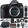 Canon® Canon EOS 5DS R Digital SLR Camera 0581C002 (Body Only)- Bundle With 32GB Memory Card + Spare Battery + Digital Slave Fl
