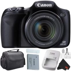 Canon® Canon PowerShot SX530 HS Digital Camera 50X Optical Zoom Bundle With Carrying Case