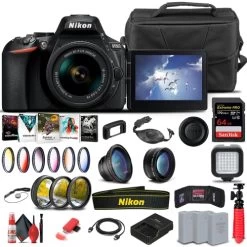 Nikon D5600 DSLR Camera W/ 18-55mm Lens 1576 - Advanced Bundle