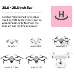 VCUTECH Drone Landing Pad 25 Inch(65cm) For DJI Mavic 3 | Mavic Air 2/2S | Mavic Mini 2/1/SE | Mavic 2 Pro/Zoom | DJI FPV | DJI Phantom | Drone Accessories(Pink) 11 VCUTECH Drone Landing Pad 25 Inch(65cm) For DJI Mavic 3 | Mavic Air 2/2S | Mavic Mini 2/1/SE | Mavic 2 Pro/Zoom | DJI FPV | DJI Phantom | Drone Accessories(Pink) -Outdoor Camera Shop 15906554 1
