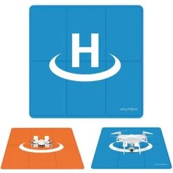 VCUTECH Drone Landing Pad 25 Inch(65cm) For DJI Mavic 3 | Mavic Air 2/2S | Mavic Mini 2/1/SE | Mavic 2 Pro/Zoom | DJI FPV | DJI Phantom | Drone Accessories(Blue)