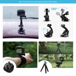 AKASO Action Camera Accessories Kit 14 In 1 For AKASO EK7000/ EK7000 Pro/Brave 4/Brave 7 LE/Brave 7/Brave 8/V50X/V50 Pro/V50 Elite/ Go Pro Hero 9 Outdoor Sports -Outdoor Camera Shop 15914402 6