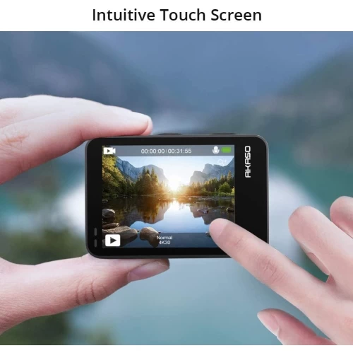 AKASO Brave 7 LE 4K30FPS 20MP WiFi Action Camera With Touch Screen Vlog Camera EIS 2.0 Remote Control 131 Feet Underwater Camera With 2X 1350mAh Batteries 5 AKASO Brave 7 LE 4K30FPS 20MP WiFi Action Camera With Touch Screen Vlog Camera EIS 2.0 Remote Control 131 Feet Underwater Camera With 2X 1350mAh Batteries - Image 3