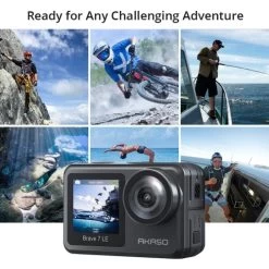 AKASO Brave 7 LE 4K30FPS 20MP WiFi Action Camera With Touch Screen Vlog Camera EIS 2.0 Remote Control 131 Feet Underwater Camera With 2X 1350mAh Batteries 15 AKASO Brave 7 LE 4K30FPS 20MP WiFi Action Camera With Touch Screen Vlog Camera EIS 2.0 Remote Control 131 Feet Underwater Camera With 2X 1350mAh Batteries -Outdoor Camera Shop 15934575 5