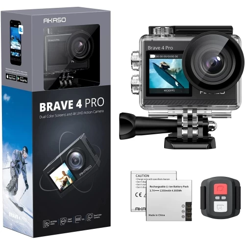 AKASO Brave 4 Pro 4K30 Action Camera - 131ft Waterproof Camera With Touch Screen Advanced EIS Remote Control 5X Zoom Underwater Camera Support External Mic 3 AKASO Brave 4 Pro 4K30 Action Camera - 131ft Waterproof Camera With Touch Screen Advanced EIS Remote Control 5X Zoom Underwater Camera Support External Mic