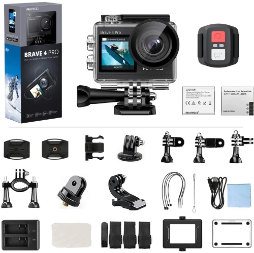 AKASO Brave 4 Pro 4K30 Action Camera - 131ft Waterproof Camera With Touch Screen Advanced EIS Remote Control 5X Zoom Underwater Camera Support External Mic 11 AKASO Brave 4 Pro 4K30 Action Camera - 131ft Waterproof Camera With Touch Screen Advanced EIS Remote Control 5X Zoom Underwater Camera Support External Mic - Image 9