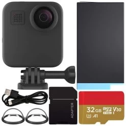 GoPro MAX 360 Action Camera With SanDisk Extreme 32GB MicroSDHC Memory Card