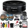Canon® Canon EF 40mm F/2.8 STM Lens (6310B002) + Filter + BackPack + 64GB Card + More -Outdoor Camera Shop 15962674