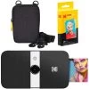 KODAK Smile Instant Print Digital Camera (Black/White) Soft Case Kit -Outdoor Camera Shop 15998910