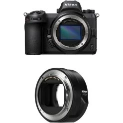 Nikon Z7 Full-Frame Mirrorless Camera Body, With Nikon Mount Adapter FTZ II