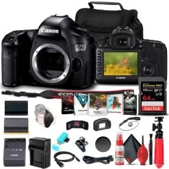 CanonĀ® Canon EOS 5DS DSLR Camera (Body) (0581C002) + 64GB Memory Card Starter Bundle