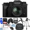FUJIFILM X-T4 Mirrorless Camera With 18-55mm Lens (Black) - 12PC Accessory Bundle -Outdoor Camera Shop 16043586