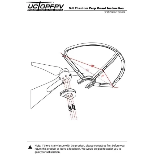 Snap On/Off Prop Guards 2X Orange & 2X Black Compatible For DJI Phantom 1 & 2 Phantom 3 Tool Free Quick 7 Snap On/Off Prop Guards 2X Orange & 2X Black Compatible For DJI Phantom 1 & 2 Phantom 3 Tool Free Quick - Image 5