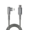 VCUTECH Lightning To USB-C 1.1 Ft/35 Cm MFI Certified For DJI Mini 2/Air 2S/Mavic Air 2/Mavic 3 Remote Controller OTG Extension Cable Cord Accessories, 90 Degree Fast Charging/Syncing.