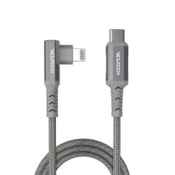 VCUTECH Lightning To USB-C 1.1 Ft/35 Cm MFI Certified For DJI Mini 2/Air 2S/Mavic Air 2/Mavic 3 Remote Controller OTG Extension Cable Cord Accessories, 90 Degree Fast Charging/Syncing.
