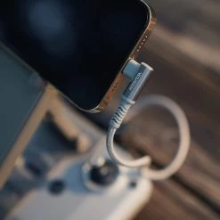 VCUTECH Lightning To USB-C 1.1 Ft/35 Cm MFI Certified For DJI Mini 2/Air 2S/Mavic Air 2/Mavic 3 Remote Controller OTG Extension Cable Cord Accessories, 90 Degree Fast Charging/Syncing. -Outdoor Camera Shop 16110894 8