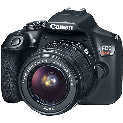 Canon® Canon EOS Rebel T6 Digital SLR Camera Bundle With EF-S 18-55mm F/3.5-5.6 Is II Lens With 32GB Memory Card + Filter Kit + 5 Canon® Canon EOS Rebel T6 Digital SLR Camera Bundle With EF-S 18-55mm F/3.5-5.6 Is II Lens With 32GB Memory Card + Filter Kit + - Image 3
