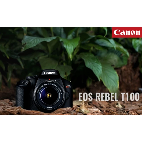Canon® Canon EOS Rebel 4000D Digital SLR Camera With EF-S 18-55mm F/3.5-5.6 DC III Lens Kit (Rebel T100) Pro Accessory Bundle P 8 Canon® Canon EOS Rebel 4000D Digital SLR Camera With EF-S 18-55mm F/3.5-5.6 DC III Lens Kit (Rebel T100) Pro Accessory Bundle P - Image 6