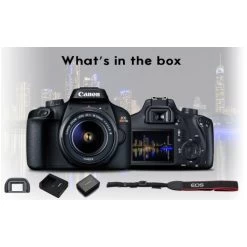 Canon® Canon EOS Rebel 4000D Digital SLR Camera With EF-S 18-55mm F/3.5-5.6 DC III Lens Kit (Rebel T100) Pro Accessory Bundle P 17 Canon® Canon EOS Rebel 4000D Digital SLR Camera With EF-S 18-55mm F/3.5-5.6 DC III Lens Kit (Rebel T100) Pro Accessory Bundle P -Outdoor Camera Shop 16149546 7