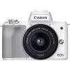 Canon® Canon EOS M50 Mark II + EF-M 15-45mm Is STM Kit White (International Model) -Outdoor Camera Shop 16149569