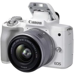 Canon® Canon EOS M50 Mark II + EF-M 15-45mm Is STM Kit White (International Model) -Outdoor Camera Shop 16149569 3
