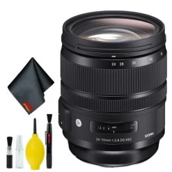 Sigma 24-70mm F/2.8 DG OS HSM Art Lens For Canon EF (Intl) Standard Bundle