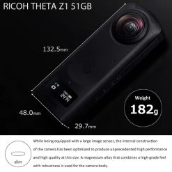 Refurbished (Grade A) - Ricoh Theta Z1 51GB Black 360° Camera -Outdoor Camera Shop 16345041 2
