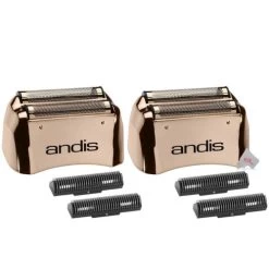 Two Andis 17230 Profoil Copper Titanium Replacement Foil Assembly Inner Cutters