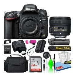 Nikon D610 Digital Camera With 50mm Lens, MBD-14 Grip, WU-1b Adapter 13550, Intl