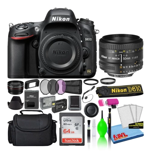 Nikon D610 Digital Camera With 50mm Lens (1540) + 64GB Card + Camera Bag (Intl) 3 Nikon D610 Digital Camera With 50mm Lens (1540) + 64GB Card + Camera Bag (Intl)