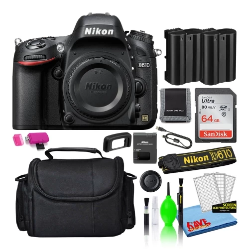 Nikon D610 Digital Camera (Body Only) (1540) + 64GB SD Card + Camera Bag (Intl) 3 Nikon D610 Digital Camera (Body Only) (1540) + 64GB SD Card + Camera Bag (Intl)