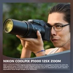 Nikon COOLPIX P1000 125x Zoom Digital Camera (26522) + 64GB SD Card + Bag (Intl) 12 Nikon COOLPIX P1000 125x Zoom Digital Camera (26522) + 64GB SD Card + Bag (Intl) -Outdoor Camera Shop 16378578 2
