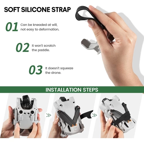 STARTRC Mini 3 Pro RC Propeller Holder,Propellers Guard Strap Protector Stabilizer And Propellers Fixator For DJI Mini 3 Pro RC Accessories 8 STARTRC Mini 3 Pro RC Propeller Holder,Propellers Guard Strap Protector Stabilizer And Propellers Fixator For DJI Mini 3 Pro RC Accessories - Image 6