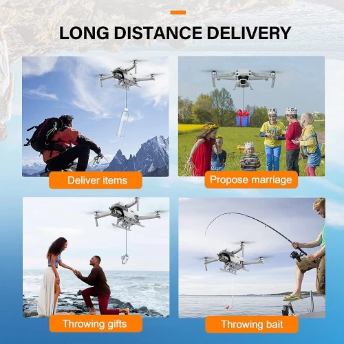 STARTRC Mavic Air 2S Dropping System With Landing Gear ,Long Distance Payload Airdrop Release Drop Device Kit For DJI Air 2S/Mavic Air 2 Drone 4 STARTRC Mavic Air 2S Dropping System With Landing Gear ,Long Distance Payload Airdrop Release Drop Device Kit For DJI Air 2S/Mavic Air 2 Drone - Image 2
