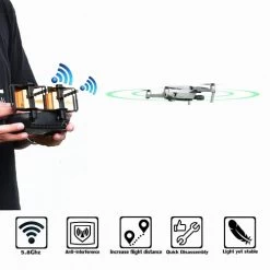 TOMAT (2-in-1) Foldable Mirror Signal Booster + (5.8Ghz) Yagi Antenna Amplifier Range Extender For DJI Mavic Mini/Mavic 2/PRO/Spark/Mavic Air Drone Remote Controller -Outdoor Camera Shop 16455604 2