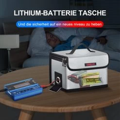 STARTRC Lipo Battery Bag Fireproof Explosionproof Bag Large Capacity Storage Guard Lipo Safe Pouch For Storage & Charging (21.5 X 15 X 14cm) -Outdoor Camera Shop 16455609 3